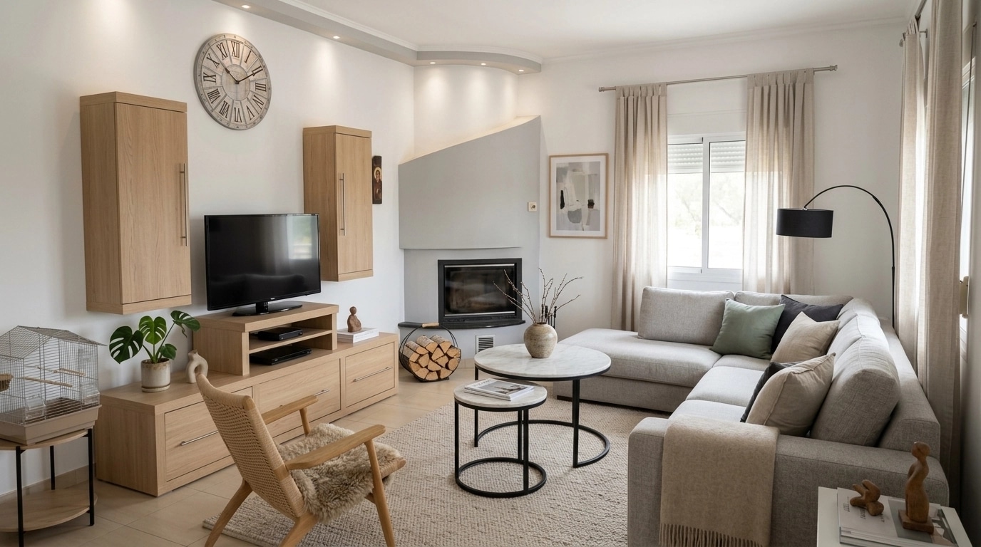 Scandinavian Soggiorno design — interior photo by GenRoom AI