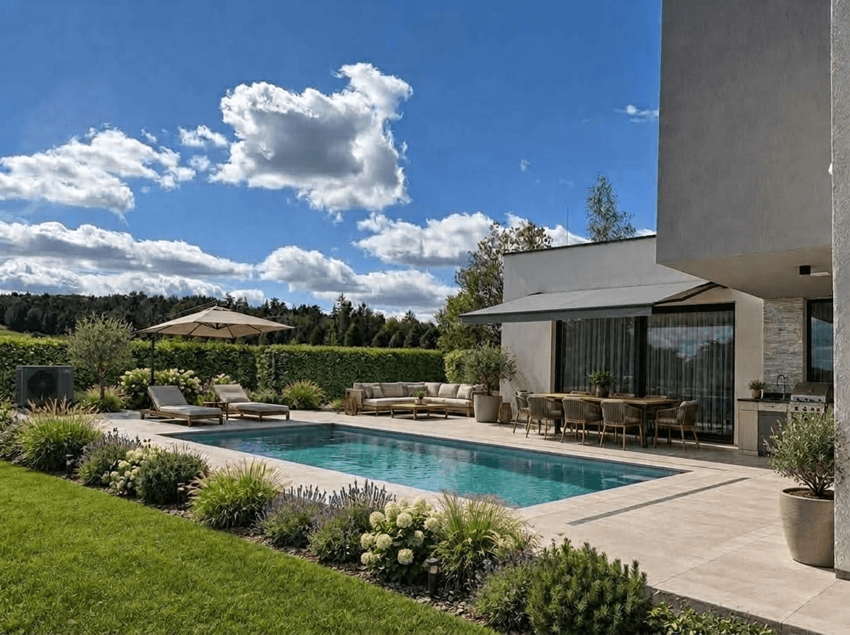 Yard design in no_style style — photo by GenRoom AI