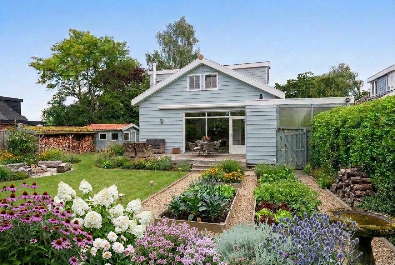 Landscape design in Eco Natural Garden style — Yard by GenRoom AI