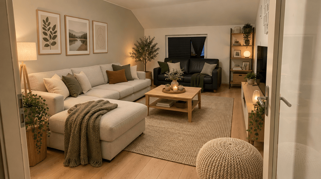 Interior design in Scandinavian style — Living Room by GenRoom AI