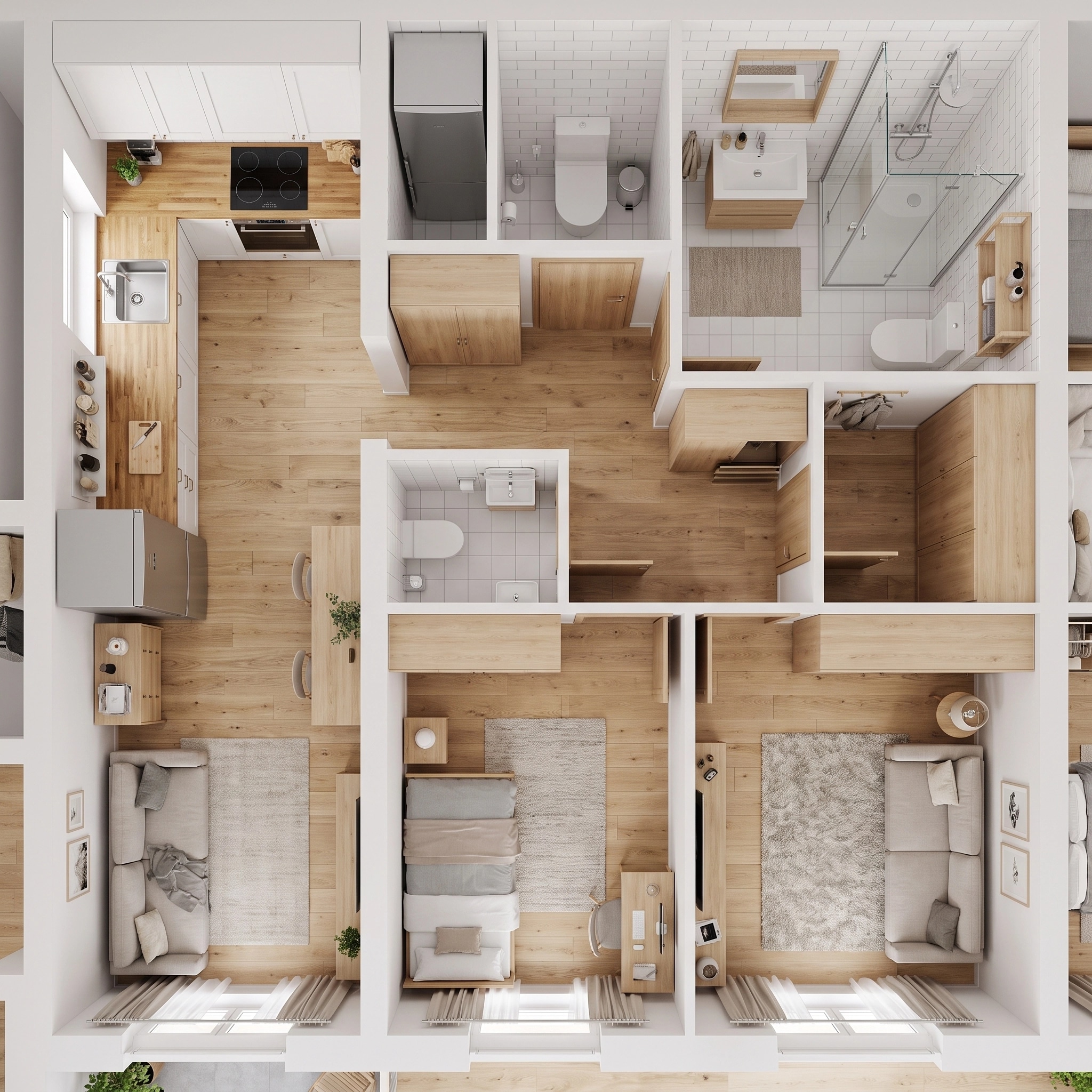 Scandinavian Living Room design — interior photo by GenRoom AI