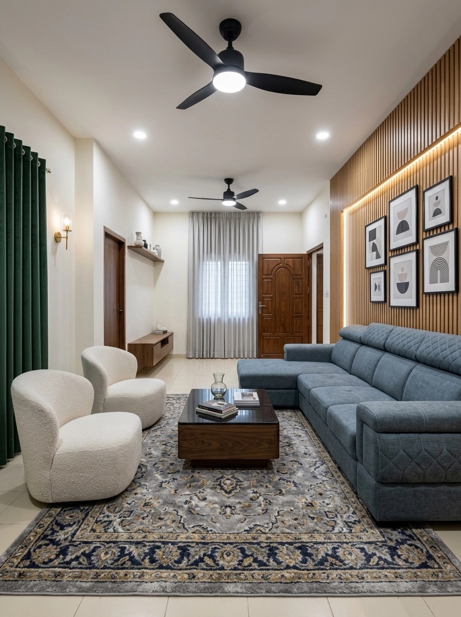 Interior design in Contemporary style — Living Room by GenRoom AI