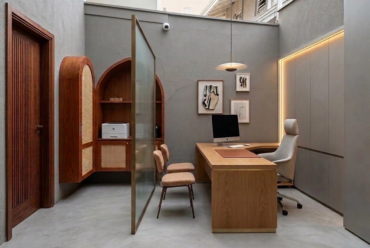 Portuguese Modern Office design — interior photo by GenRoom AI
