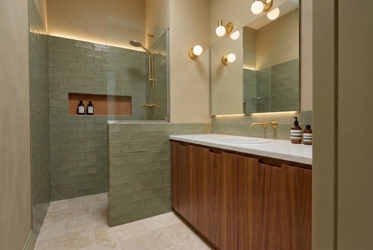 Bathroom interior in no_style style — photo by GenRoom AI