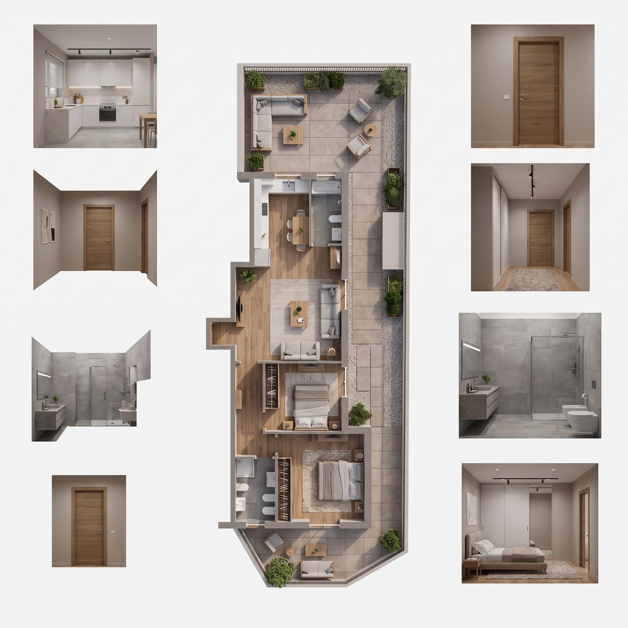 Interior design in Contemporary style — Living Room by GenRoom AI