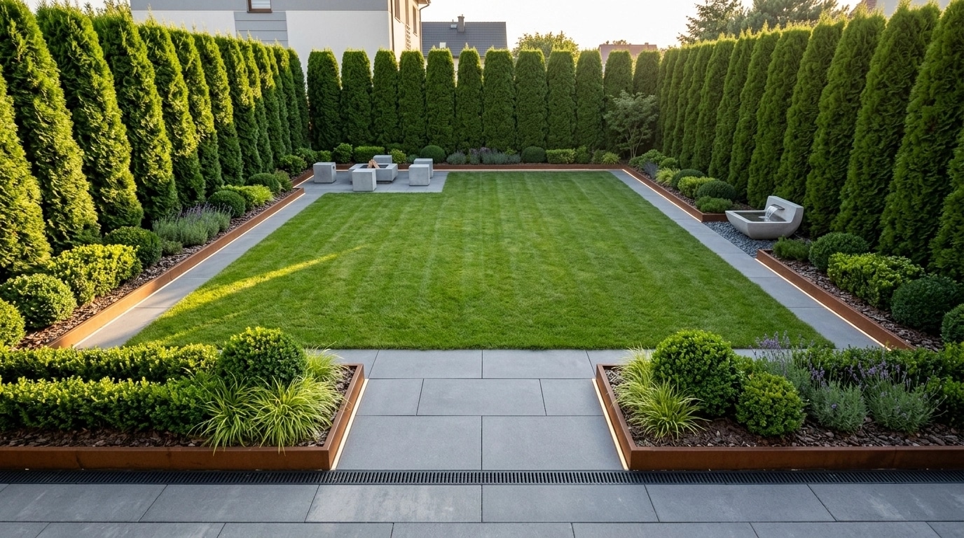 Landscape design in Minimalist Yard style — Yard by GenRoom AI