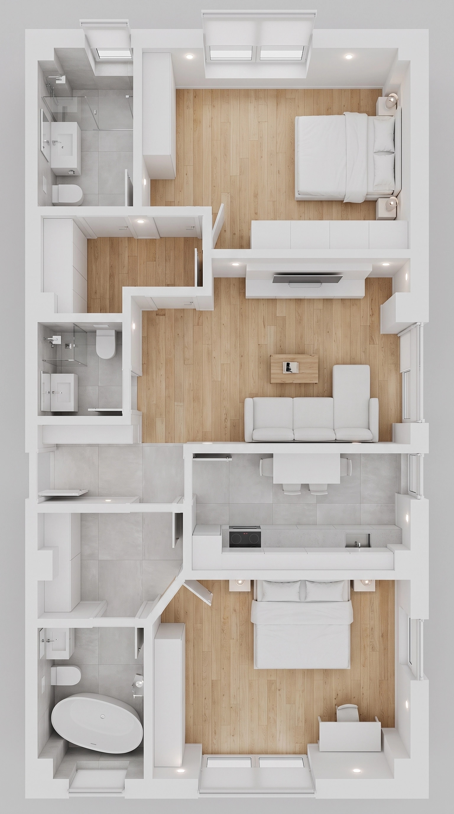 Interior design in Minimalism style — Living Room by GenRoom AI