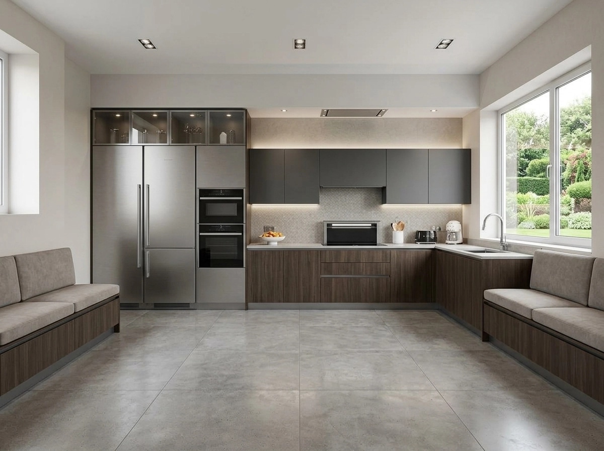 Kitchen interior in Contemporary style — photo by GenRoom AI