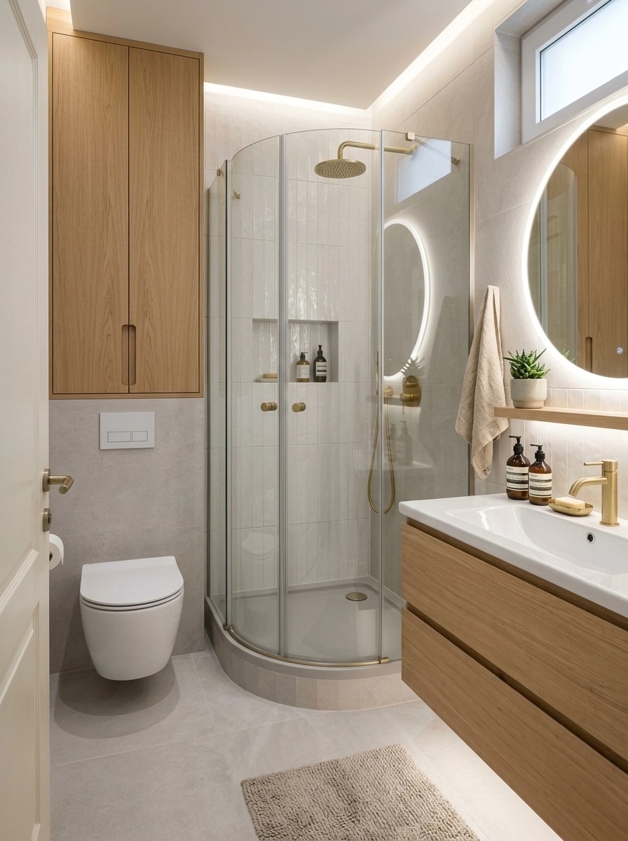 Interior design in Scandinavian style — Bathroom by GenRoom AI