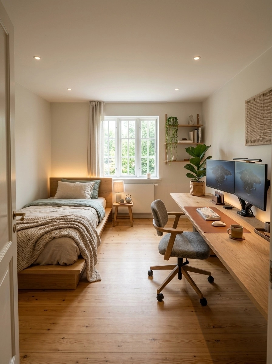 Interior design in Coastal / Hamptons style — home_office by GenRoom AI