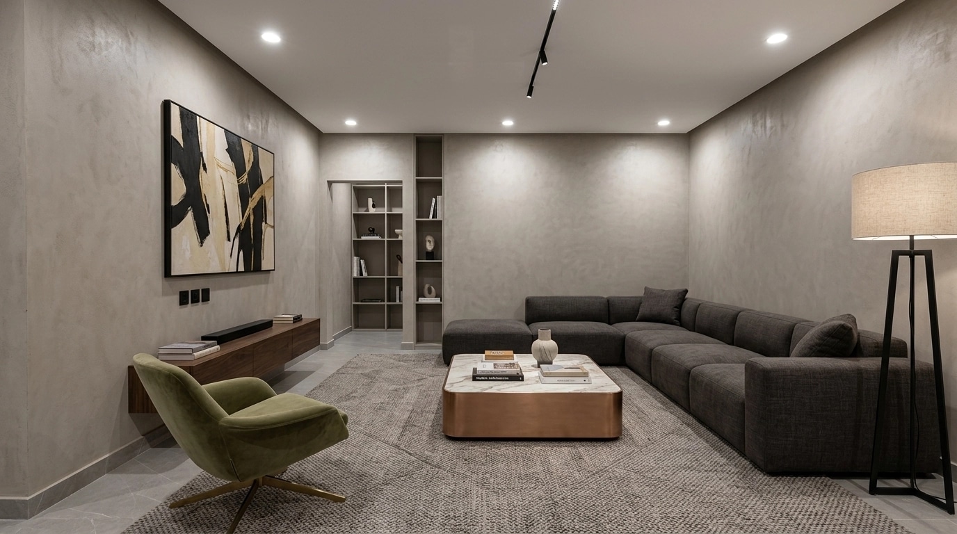 Interior design in Contemporary style — Living Room by GenRoom AI