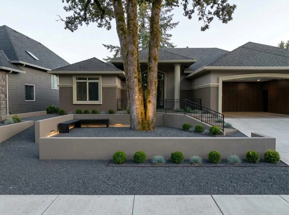 Landscape design in Minimalist Yard style — Yard by GenRoom AI