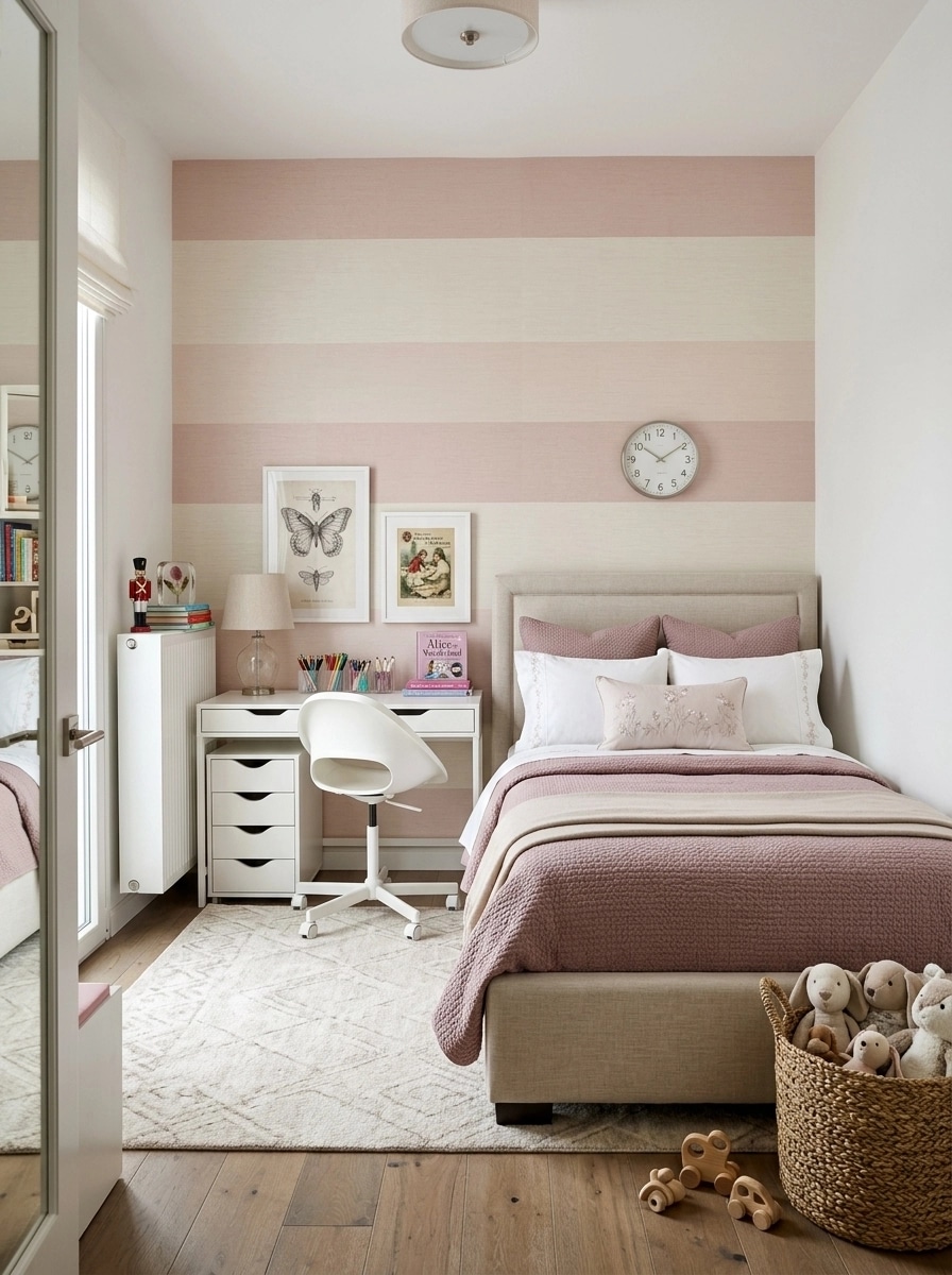 Transitional Kids Room design — interior photo by GenRoom AI