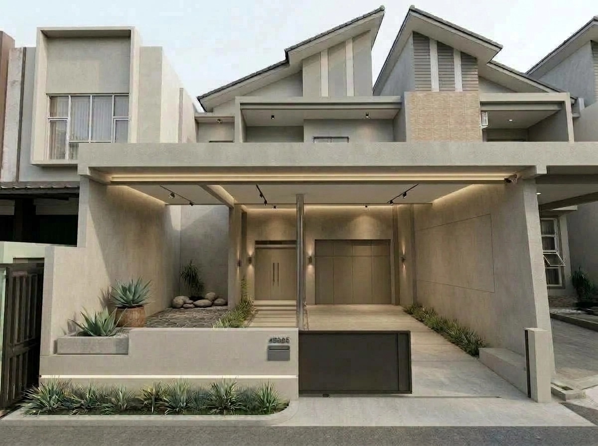 Minimalist Facade Facade design — facade photo by GenRoom AI