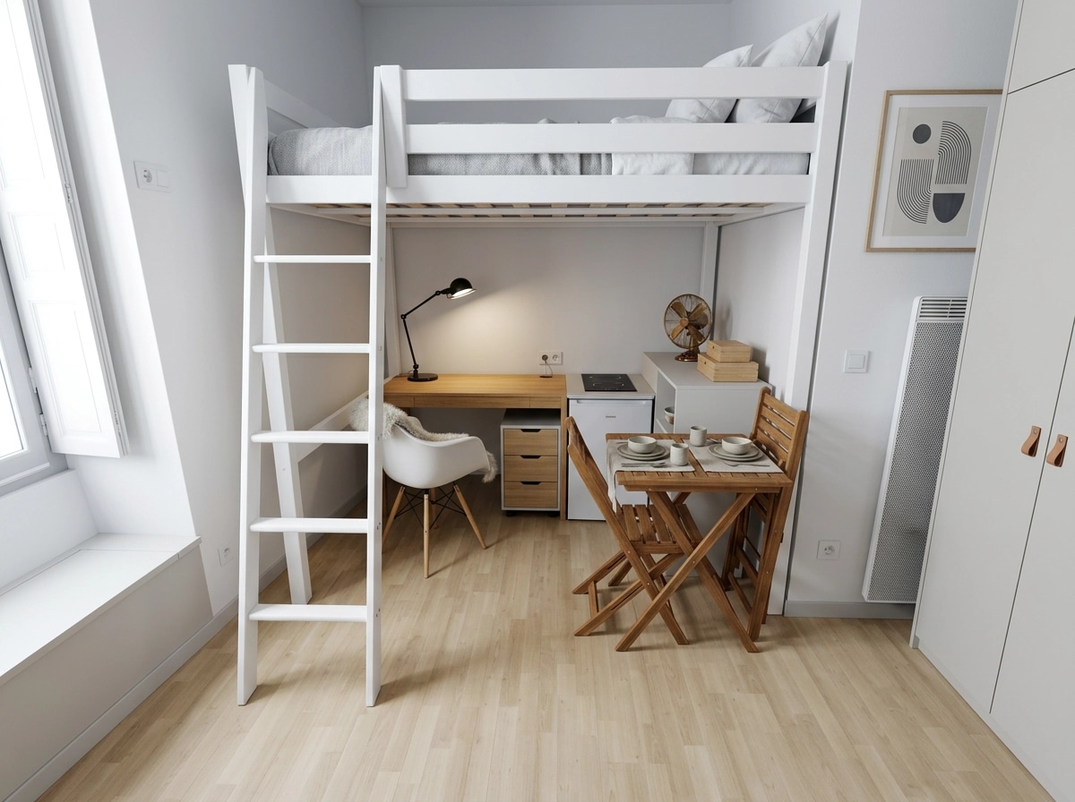 Interior design in Scandinavian style — studio by GenRoom AI