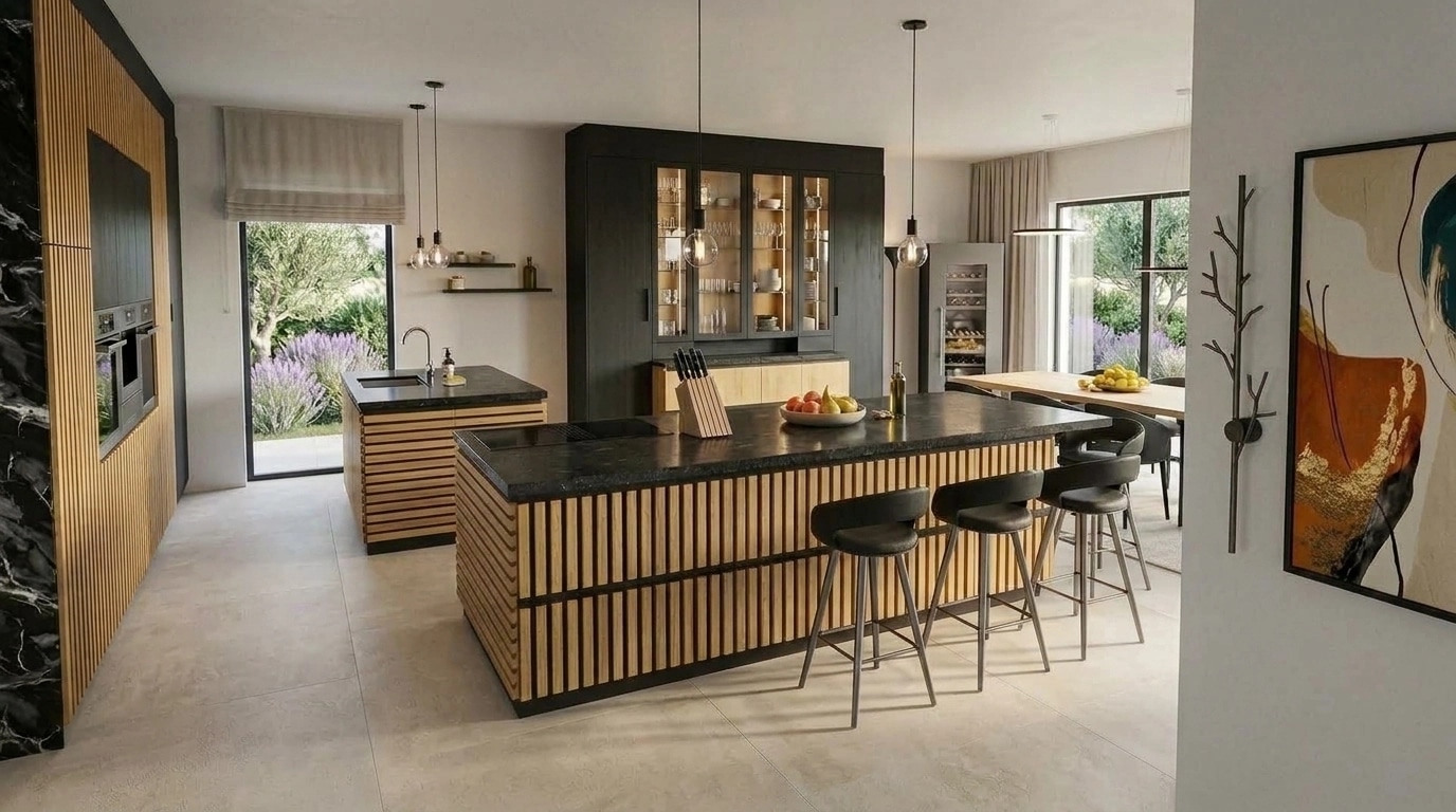 Kitchen interior in no_style style — photo by GenRoom AI