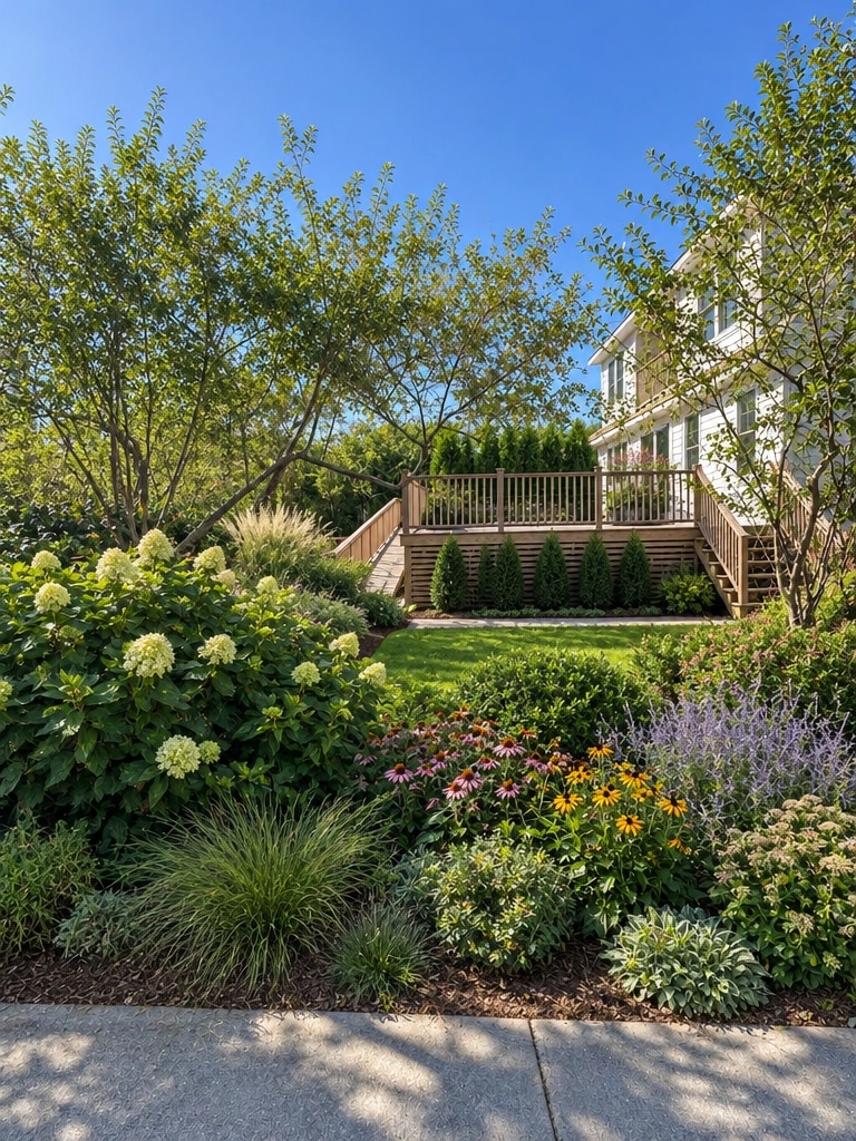 Landscape design in Eco Natural Garden style — Yard by GenRoom AI