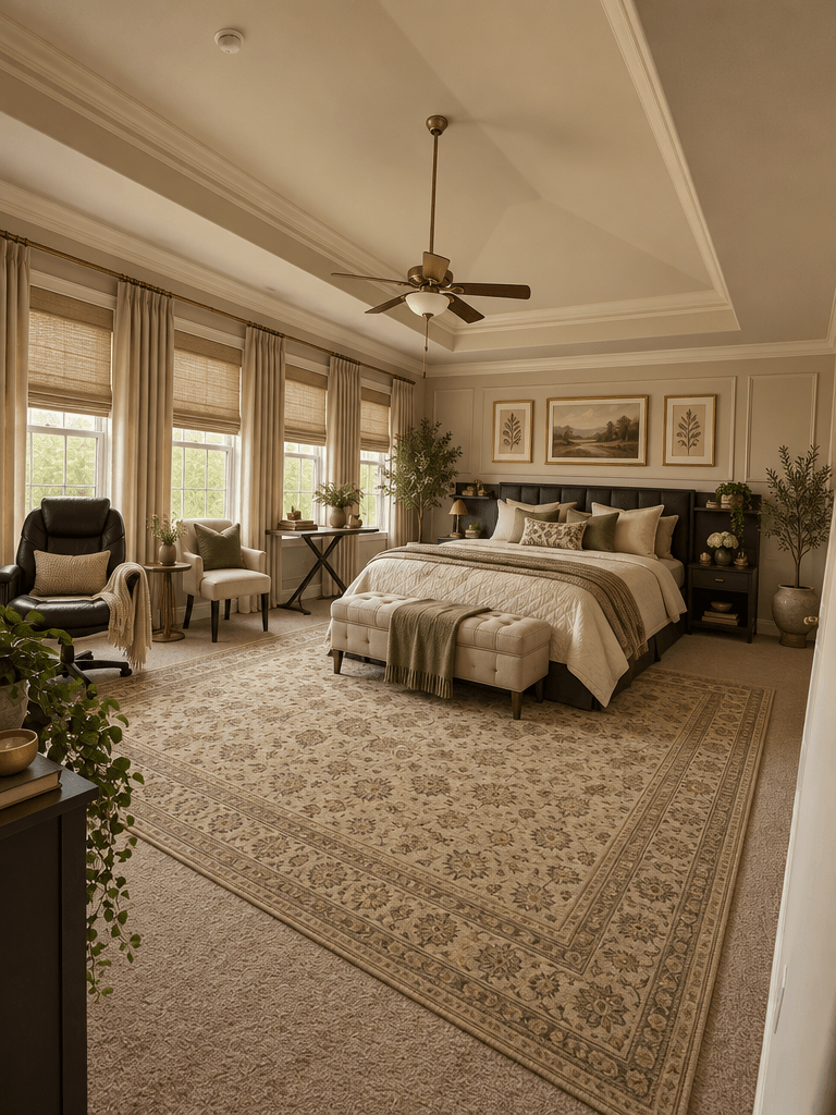 Interior design in Neoclassic style — Bedroom by GenRoom AI