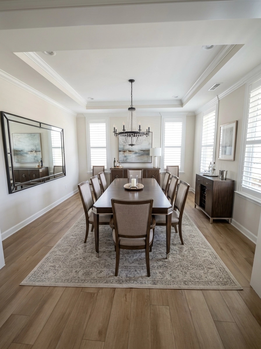 Interior design in Transitional style — dining_room by GenRoom AI