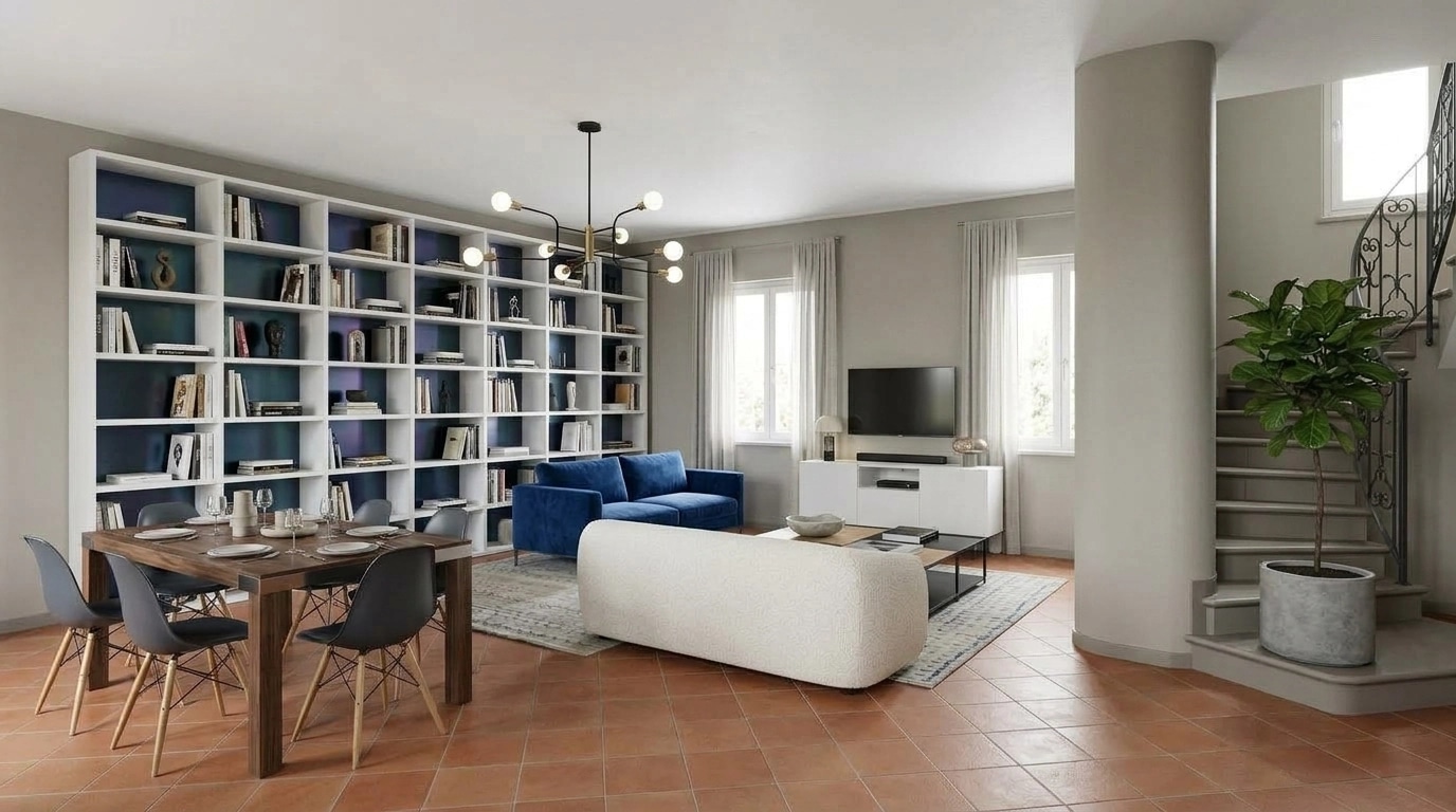 Interior design in Contemporary style — Living Room by GenRoom AI