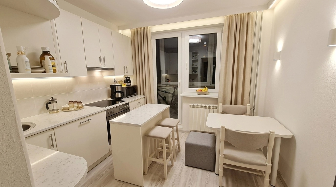 Kitchen interior in no_style style — photo by GenRoom AI