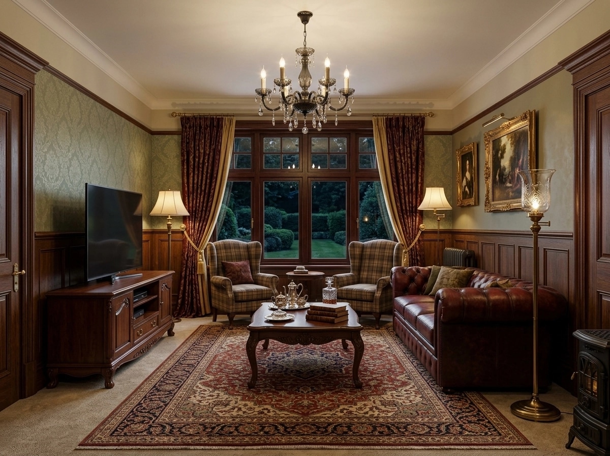 Interior design in British style — Living Room by GenRoom AI