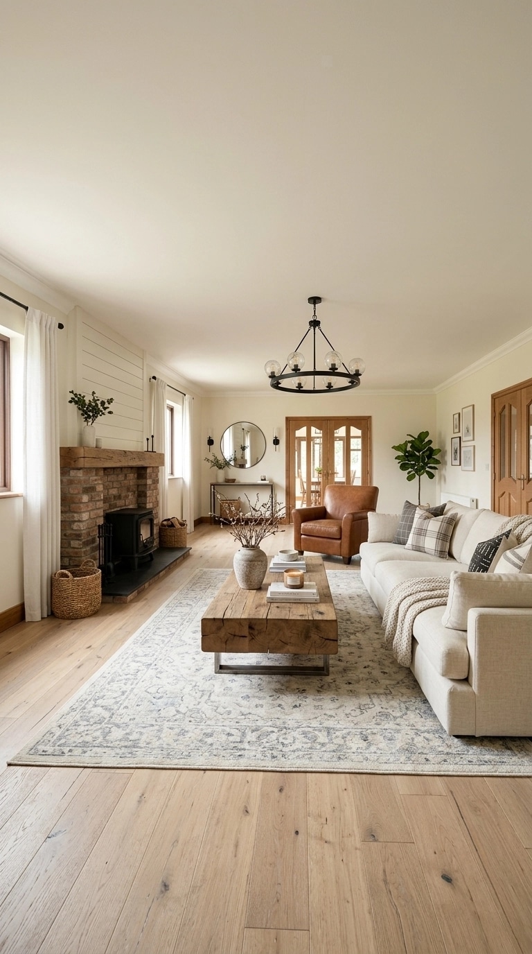 Modern Farmhouse Living Room design — interior photo by GenRoom AI