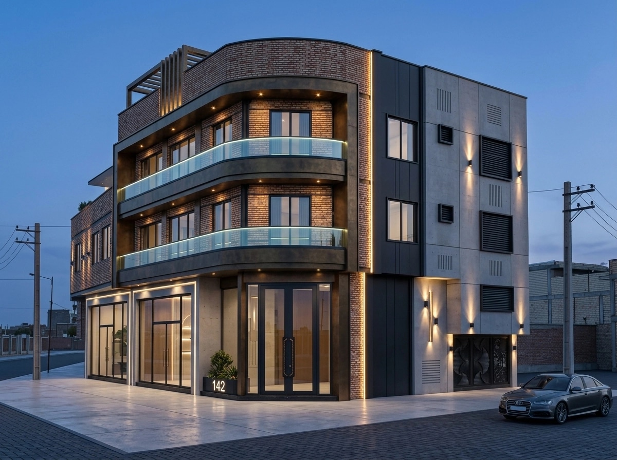 Facade design in Contemporary Facade style — Facade by GenRoom AI