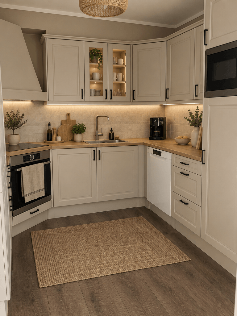 Kitchen interior in Scandinavian style — photo by GenRoom AI