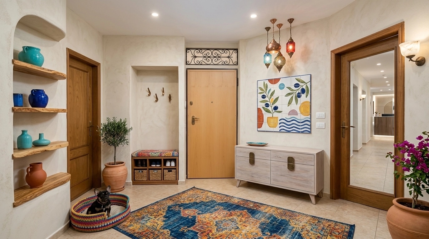 Diseño de interiores en estilo Mediterranean — lobby por GenRoom AI