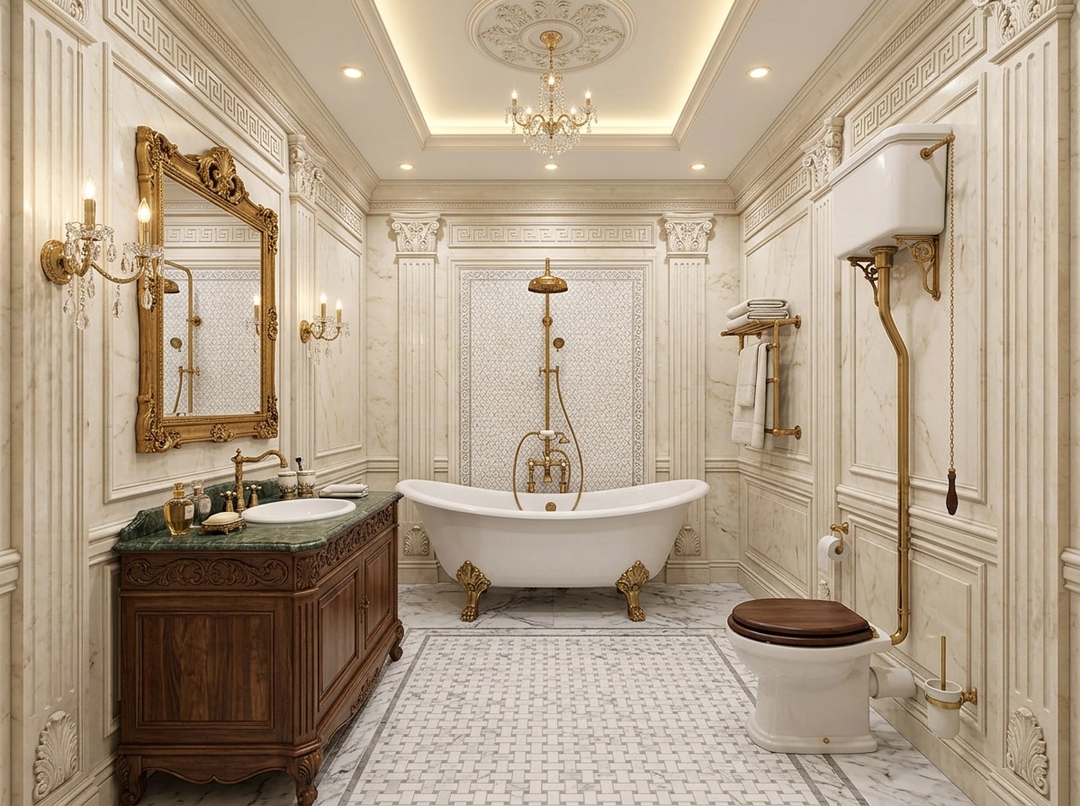 Bathroom interior in Classic style — photo by GenRoom AI