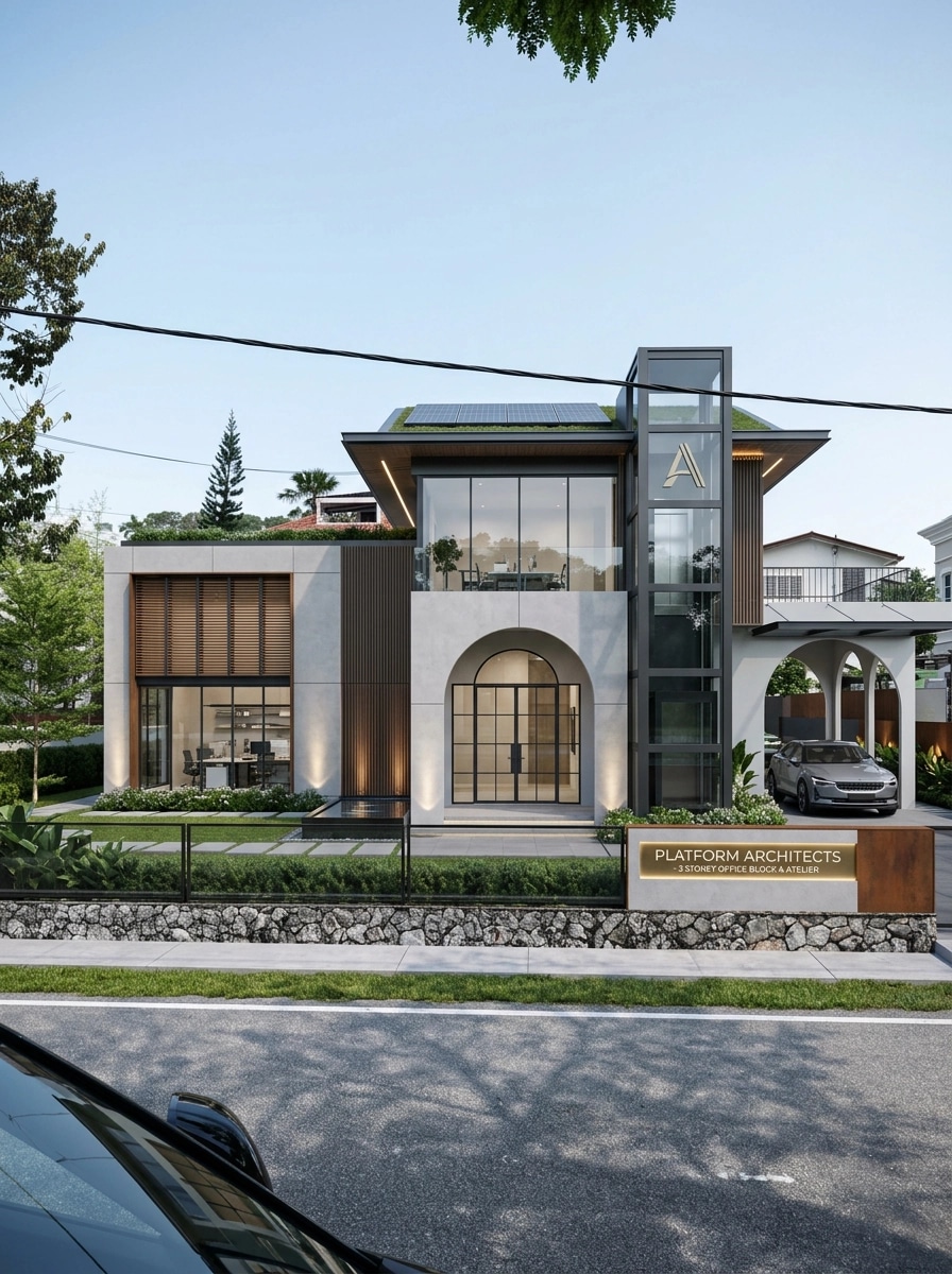Contemporary Facade Facade design — facade photo by GenRoom AI