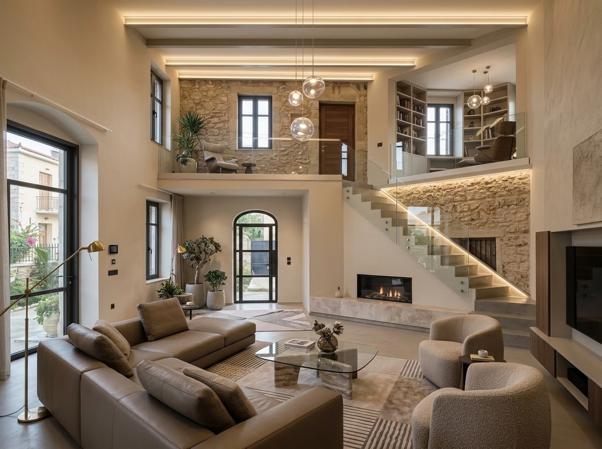 Interior design in Contemporary style — Living Room by GenRoom AI