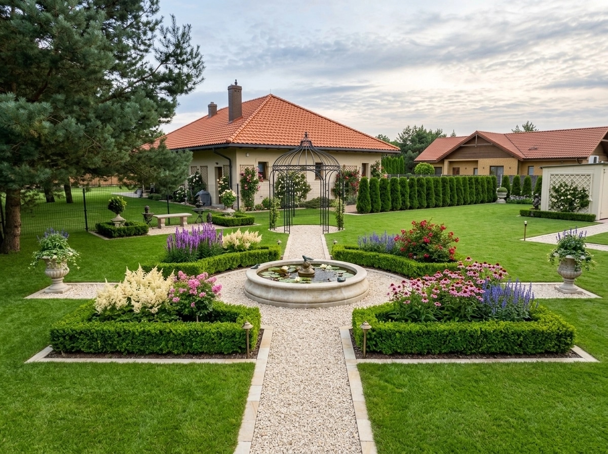 Classic Garden Jardin design — yard photo by GenRoom AI