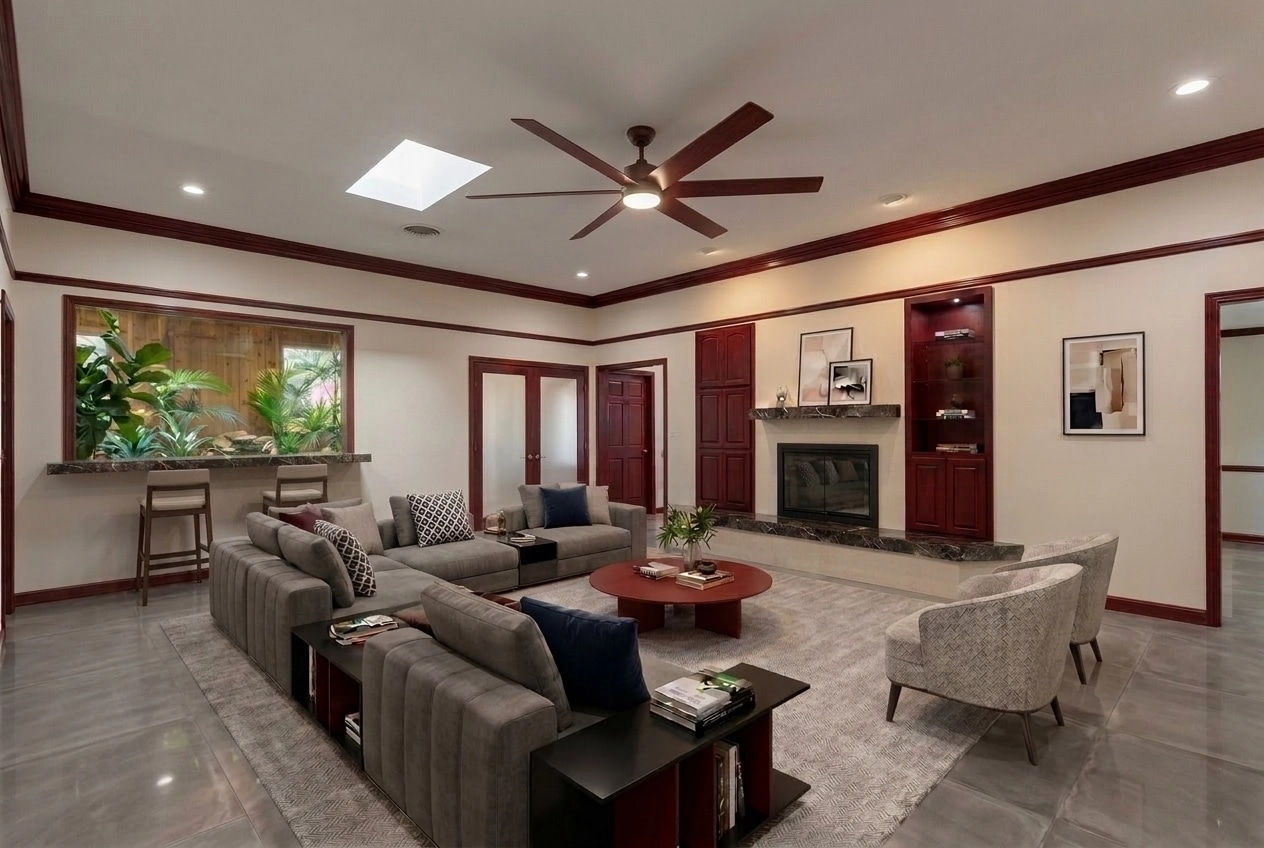 Interior design in Contemporary style — Living Room by GenRoom AI