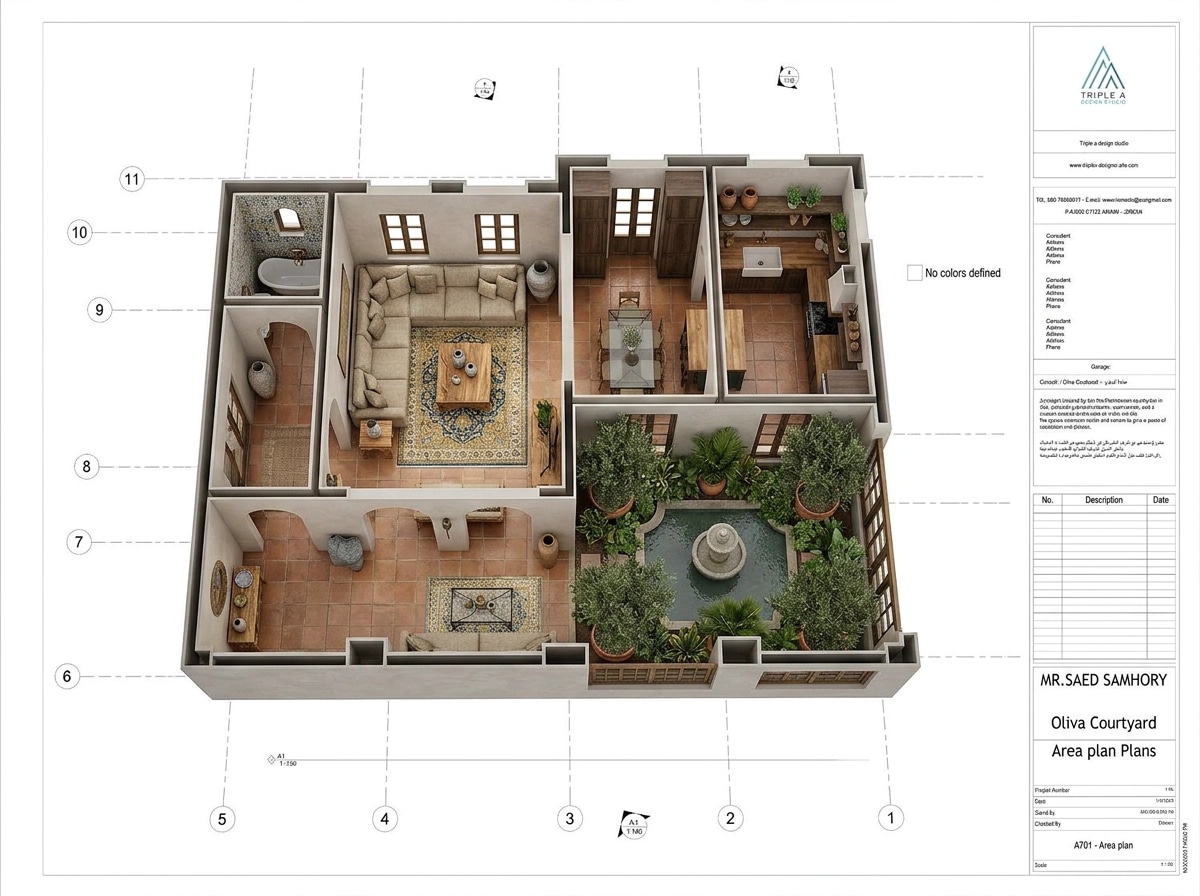 Interior design in Mediterranean style — Living Room by GenRoom AI