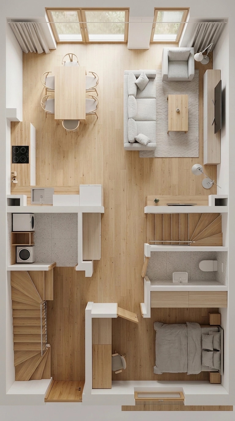 Scandinavian Living Room design — interior photo by GenRoom AI
