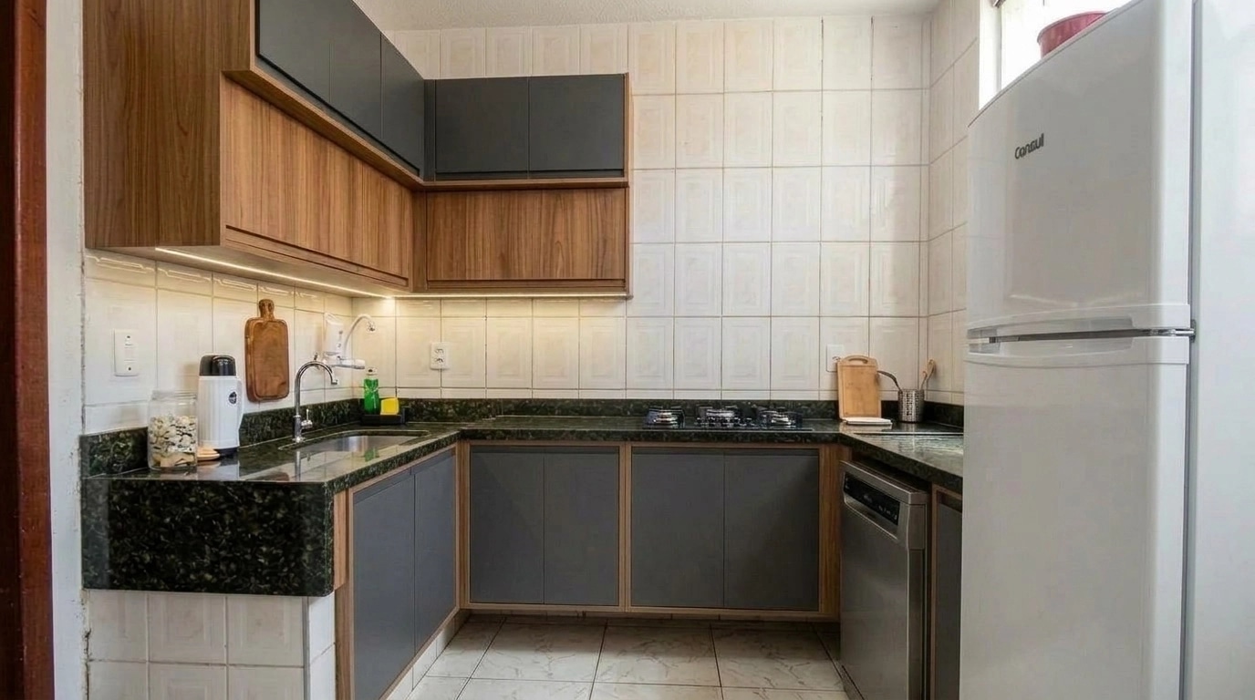 Kitchen interior in no_style style — photo by GenRoom AI