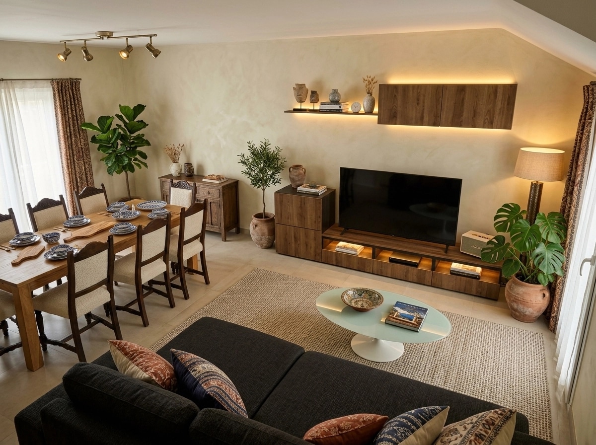 Interior design in Mediterranean style — Living Room by GenRoom AI