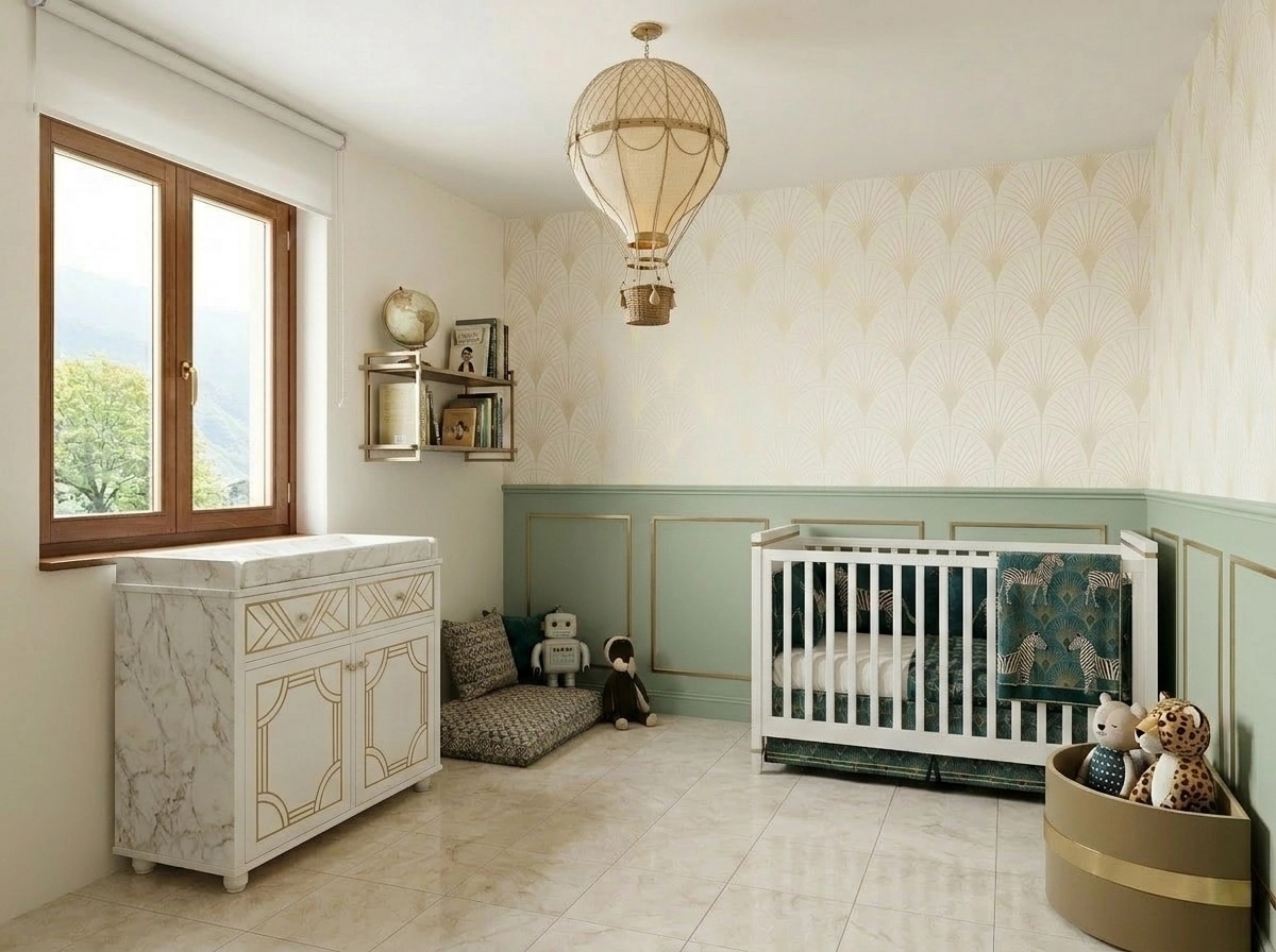 Interior design in Art Deco style — Kids Room by GenRoom AI