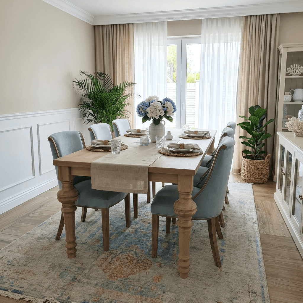 Design interior în stil Coastal / Hamptons — dining_room de GenRoom AI
