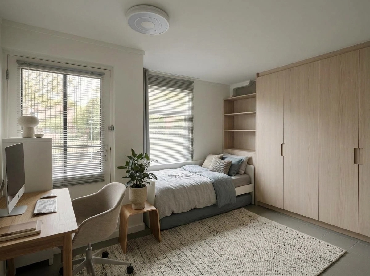 Scandinavian Bedroom design — interior photo by GenRoom AI