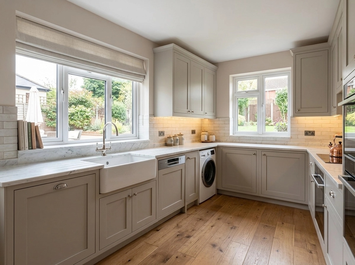 Transitional Kitchen design — interior photo by GenRoom AI