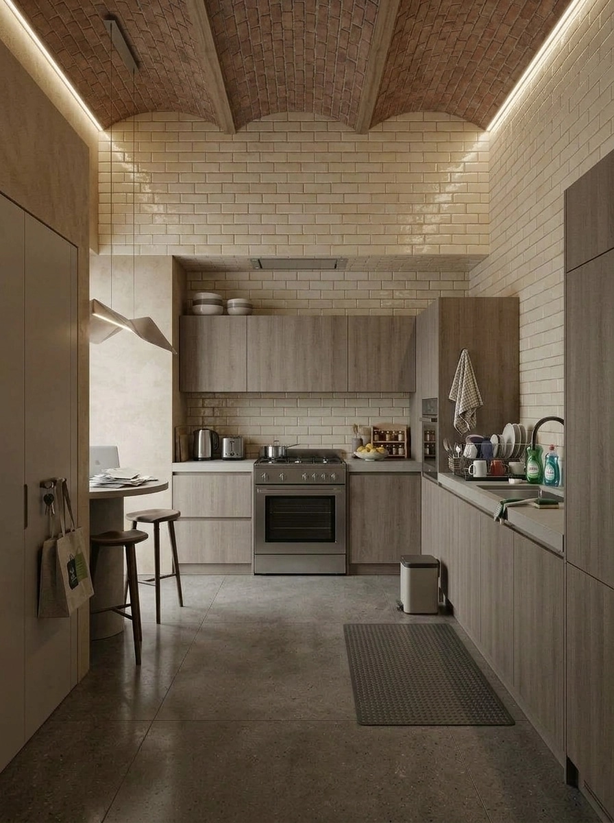 Kitchen interior in no_style style — photo by GenRoom AI