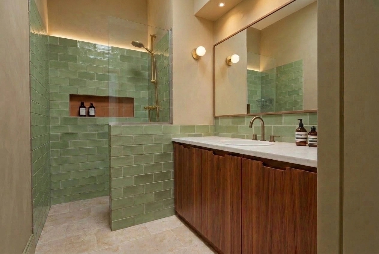 Bathroom interior in no_style style — photo by GenRoom AI