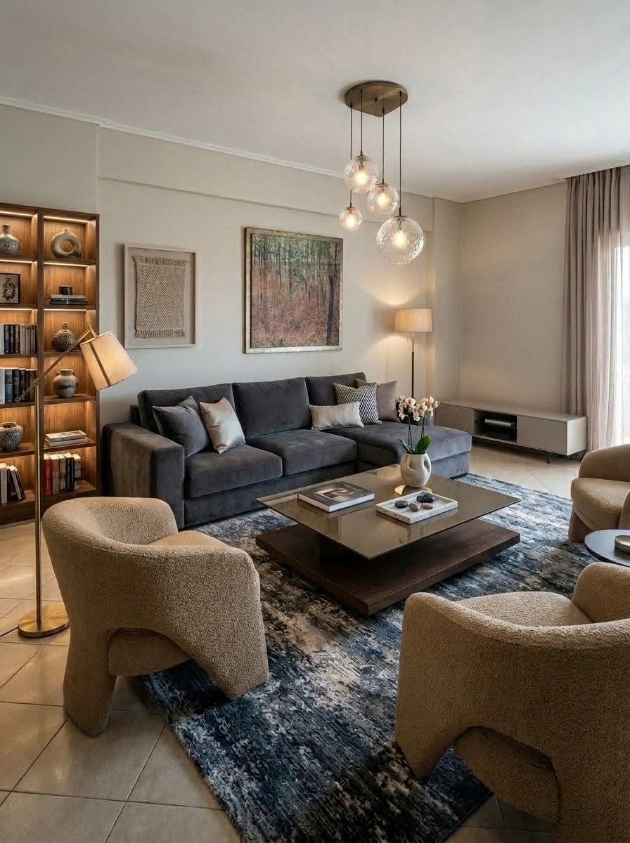 Interior design in Contemporary style — Living Room by GenRoom AI