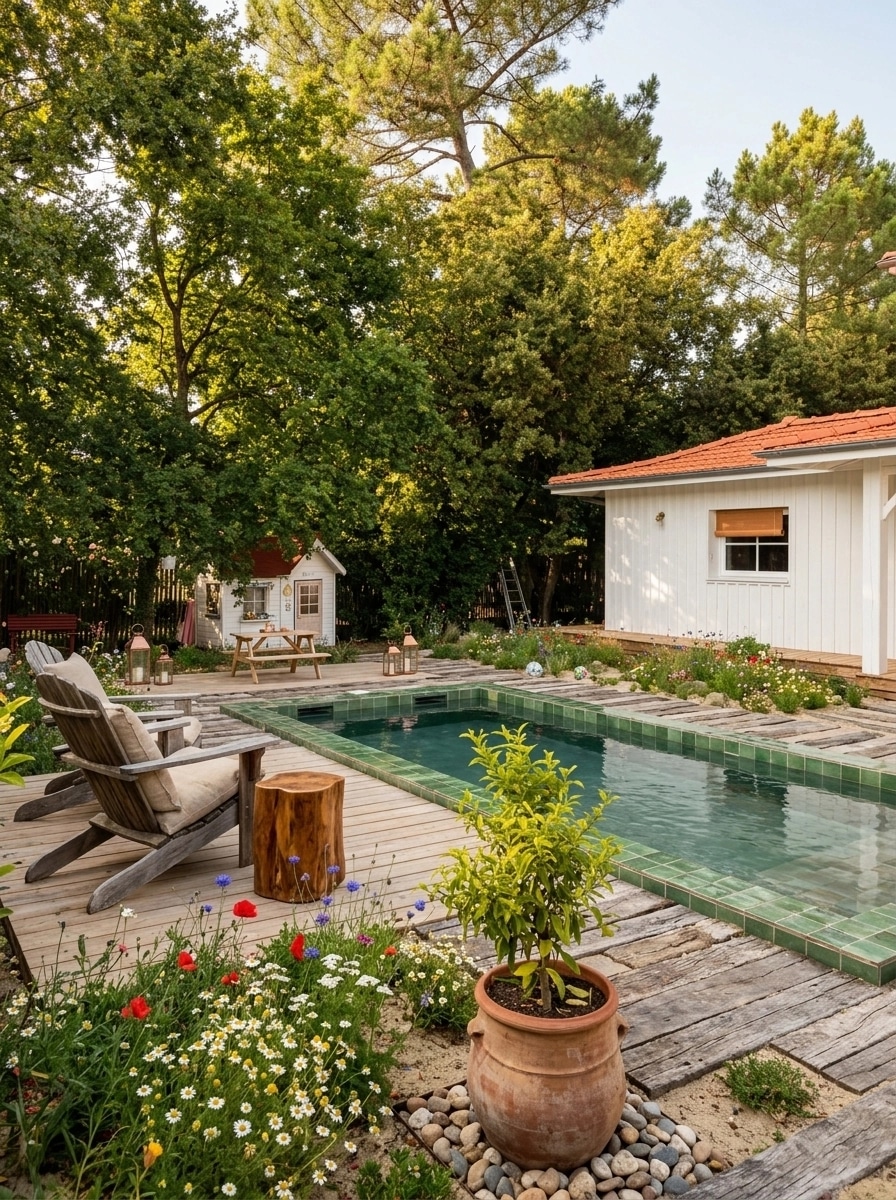 Country Rustic Garden Yard design — yard photo by GenRoom AI