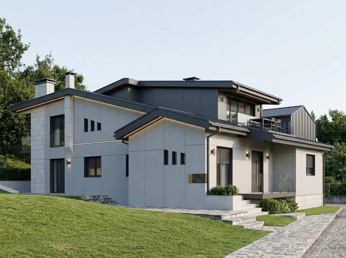 Contemporary Facade Facade design — facade photo by GenRoom AI