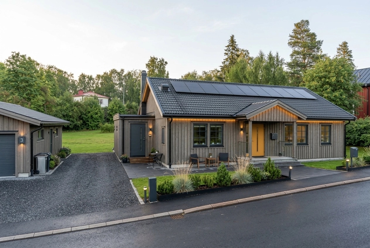 Scandinavian Facade Facade design — facade photo by GenRoom AI