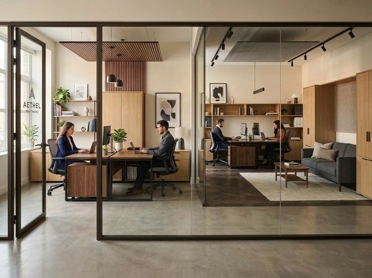 Interior design in Contemporary style — office_space by GenRoom AI